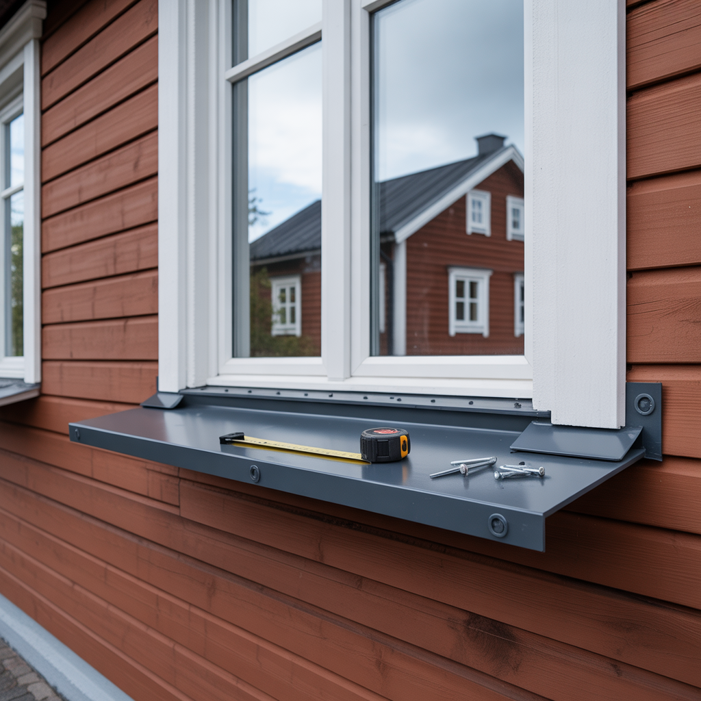 fonsterbleck i plat matt lutning och monteringstips